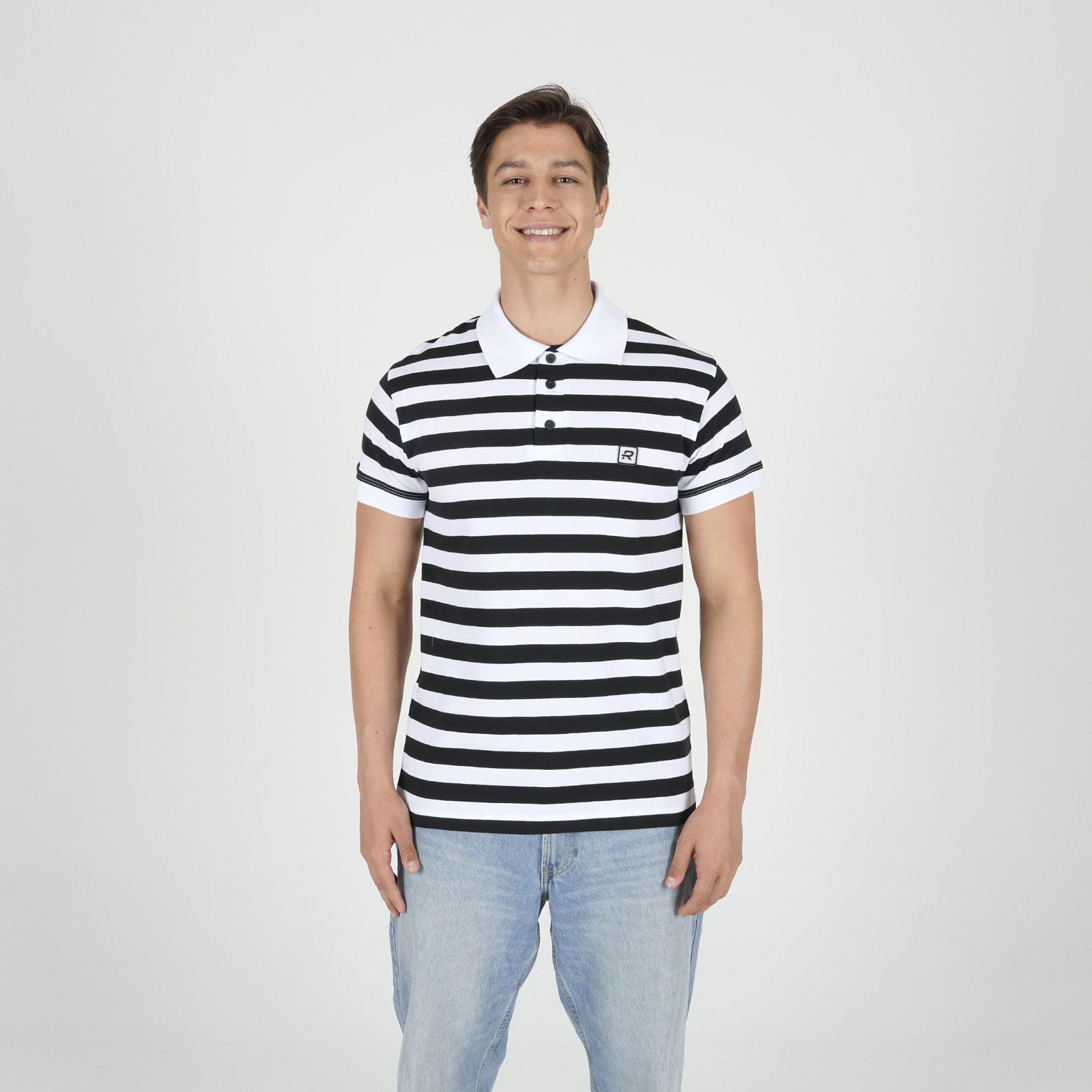 Rang Muška polo majica Maddox M, Crno-bela