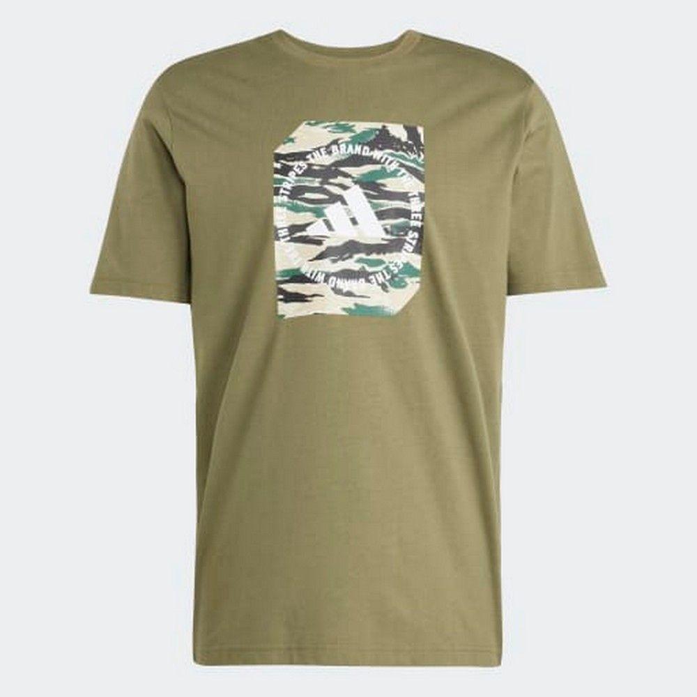 Adidas Muška majica m c camo box t  M, Maslinasta