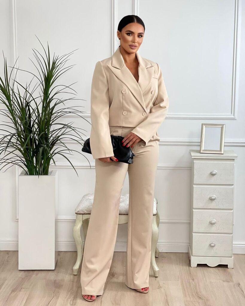 Squareonline Ženski komplet Beige Elegance, Bež