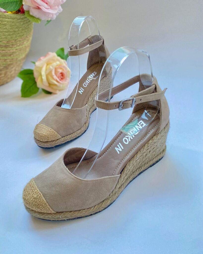 Squareonline Ženske sandale Beige Natural, Bež