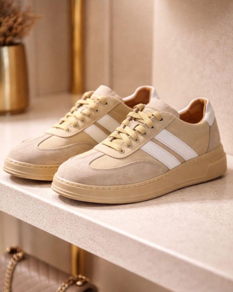 Squareonline Muške patike Beige Classic Line, Bež