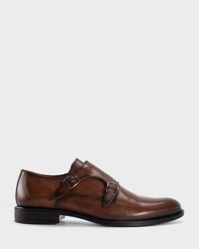 Squareonline Muške cipele Double Monk Strap, Braon