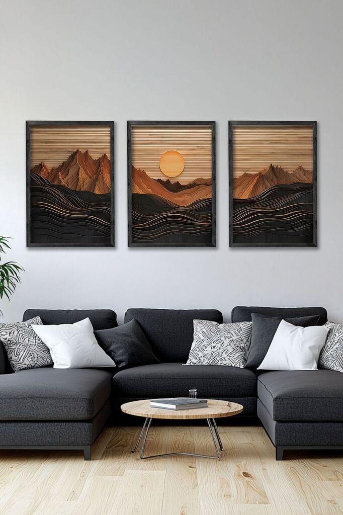 Wallity Slika Ersy3Syhcrv63, 3 dela, 34 x 49 cm