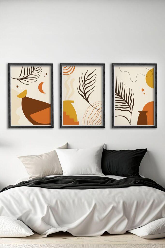 Wallity Slika Ersy3Syhcrv13, 3 dela, 34 x 49 cm