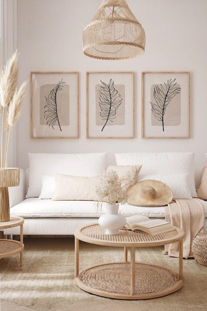 Wallity Slika 3Dartsoho75, 3 dela, 33 x 48 cm