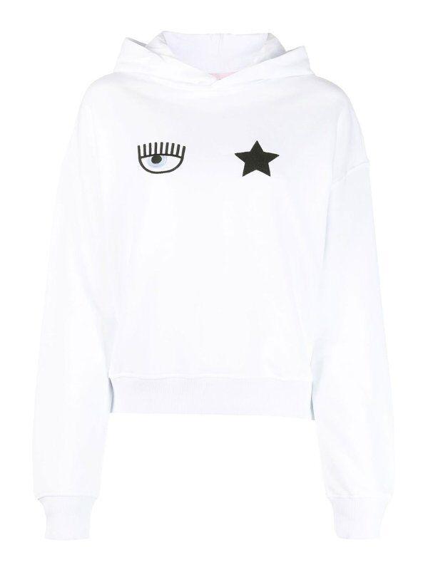 Chiara Ferragni Ženski duks 74CBIT10-CFT02-003, Beli