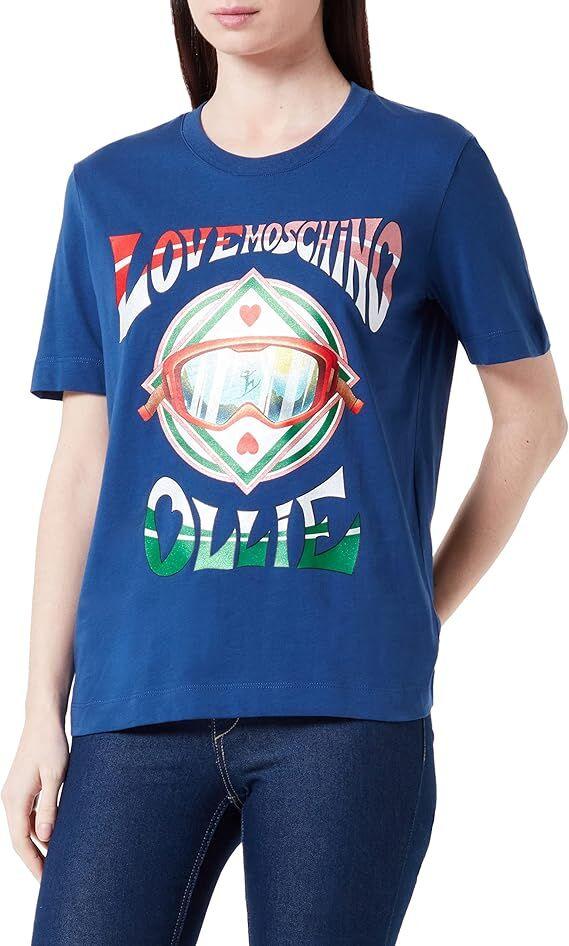 Love Moschino Ženska majica W4H0632M3876-Y57, Plava