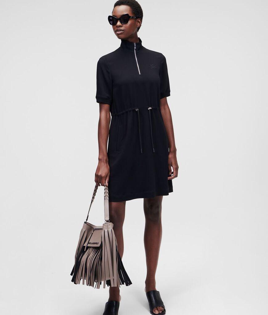 Karl Lagerfeld Ženska haljina 221W1302-999, Crna