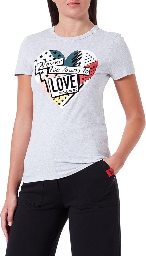 Love Moschino Ženska majica W4F732MM3876-A966, Siva