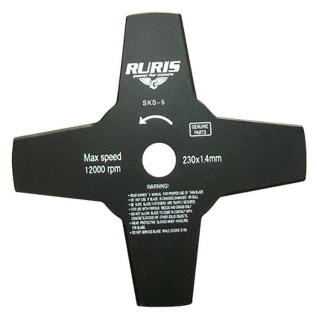 Ruris Nož za trimere, Četvorokraki, 230 x 1.4