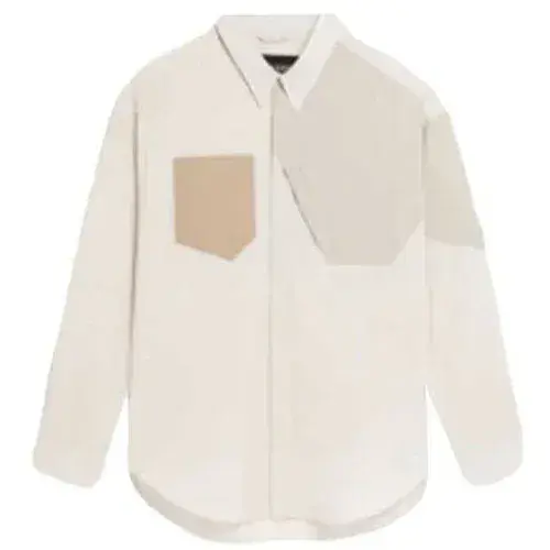 Neil Barret Muška košulja BCM048VS008C-3364, Bela