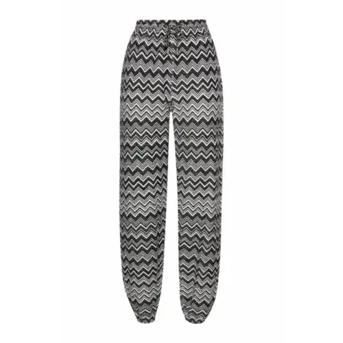 Missoni Ženske pantalone DS22SI02BJ008V-S90NN, Crno-Bele