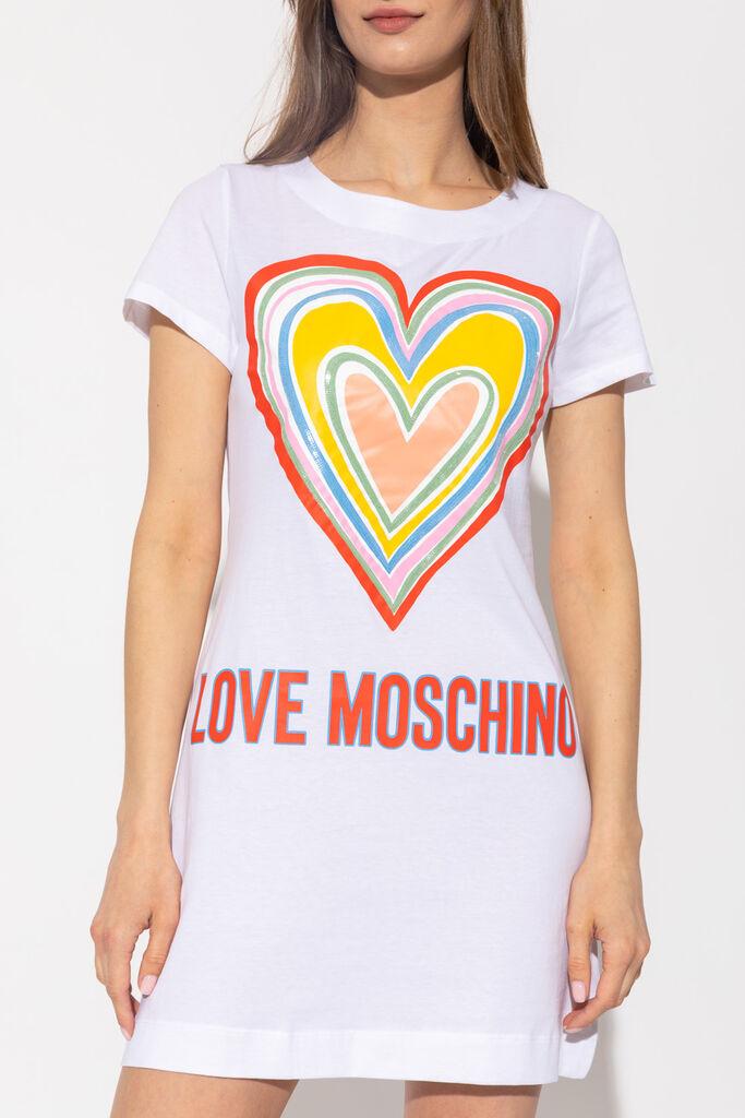 Love Moschino Ženska haljina W592918M3876-A00, Bela