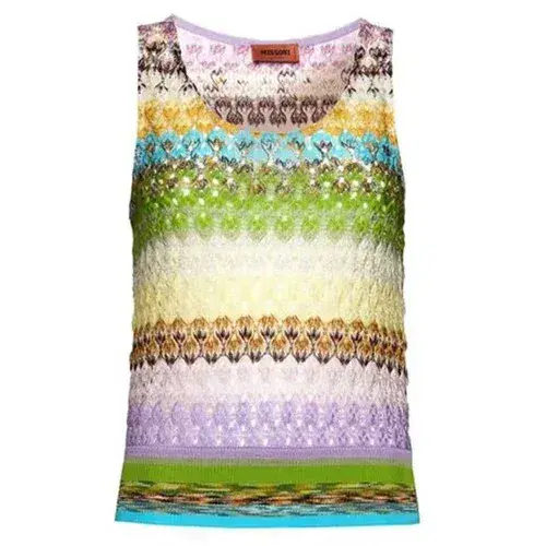 Missoni Ženski top DS22SK0HBR00GS-SM80K, Šareni