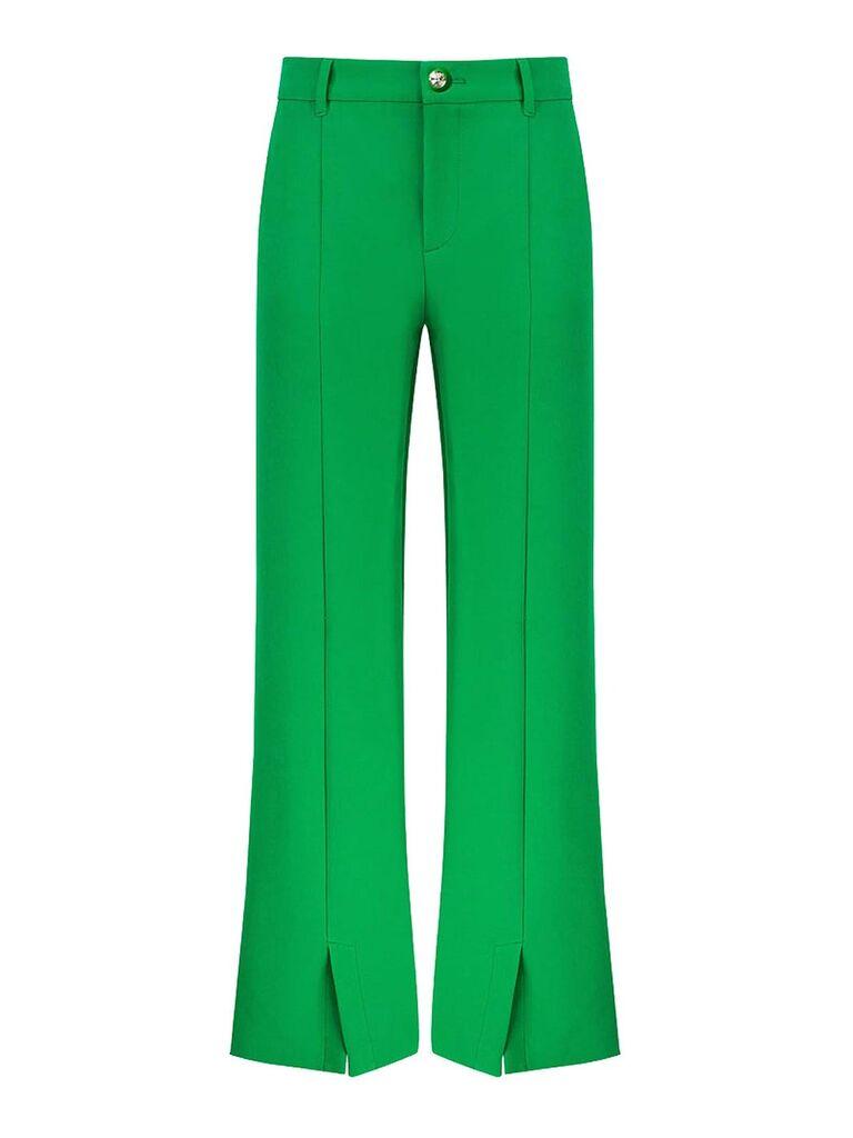 Chiara Ferragni Ženske pantalone 74CBA147-N0103-144, Zelene