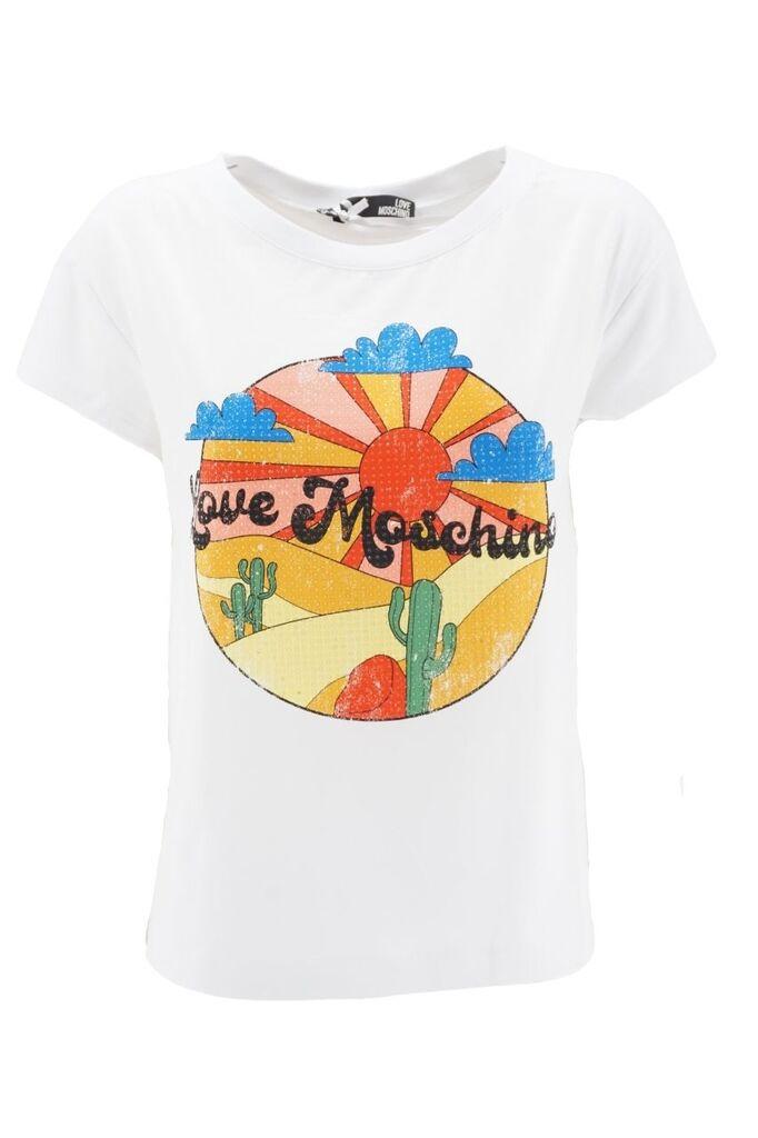 Love Moschino Ženska majica W4F303AE1951-A00, Bela