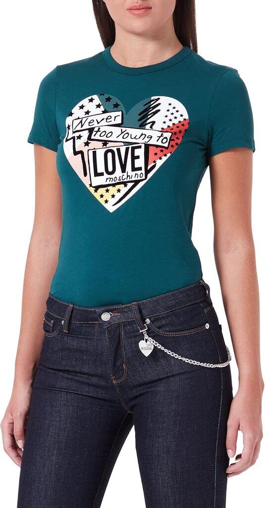 Love Moschino Ženska majica W4F732MM3876-T78, Zelena