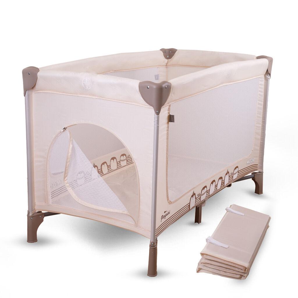 Jungle Prenosivi krevetac Moon, 1 nivo, Bež
