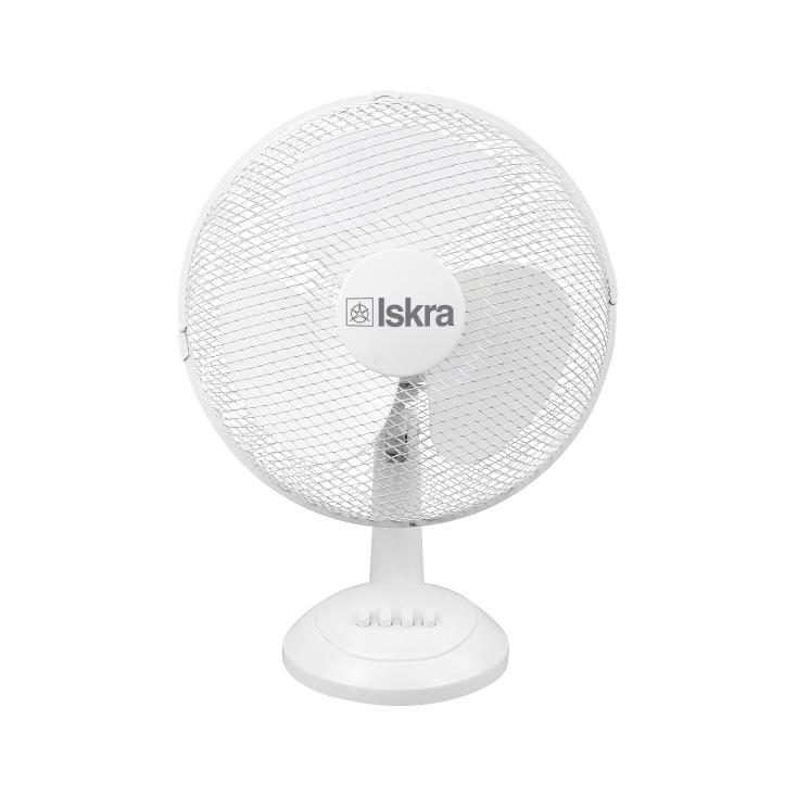 ISKRA Stoni ventilator, 34cm, Beli
