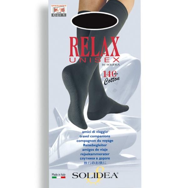 Calzificio Pinelli Dokolenice sa anatomskom strukturom, 140 den, Solidea Relax 140 Unisex Nero 5