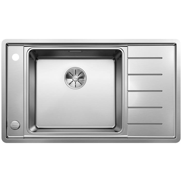 Blanco Sudopera Andano XL 6 S-IF Compact, 860x500x215mm, Leva, Sa podizačem čepa i priborom, Srebrne boje