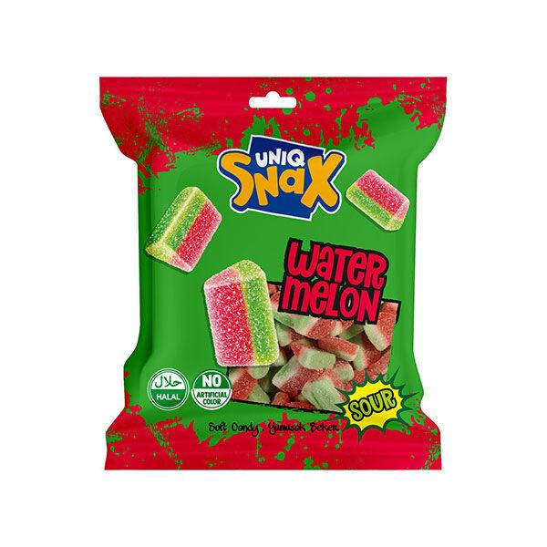 Uniq Snax Kisele gumene bombone sa voćnim ukusom Watermelon, 80g
