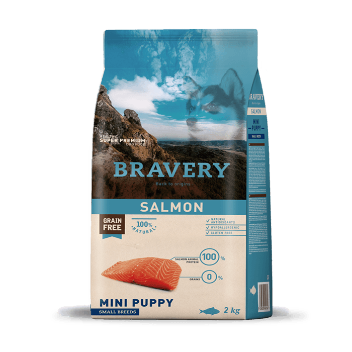 Bravery Suva hrana za štenad malih rasa pasa od lososa, Mini Puppy, 2kg