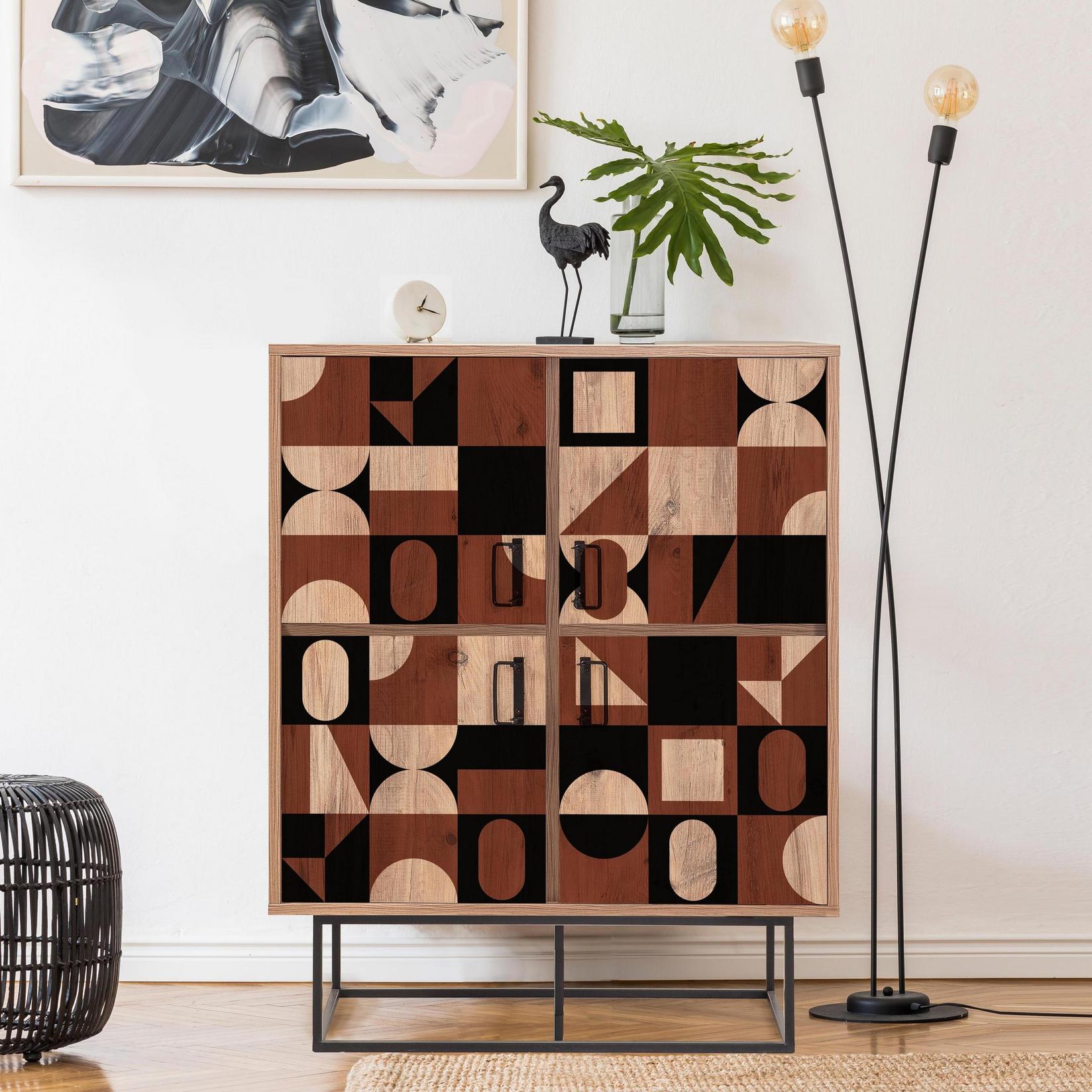 Hanah Home Komoda Quantum 93x115x36cm Šarena