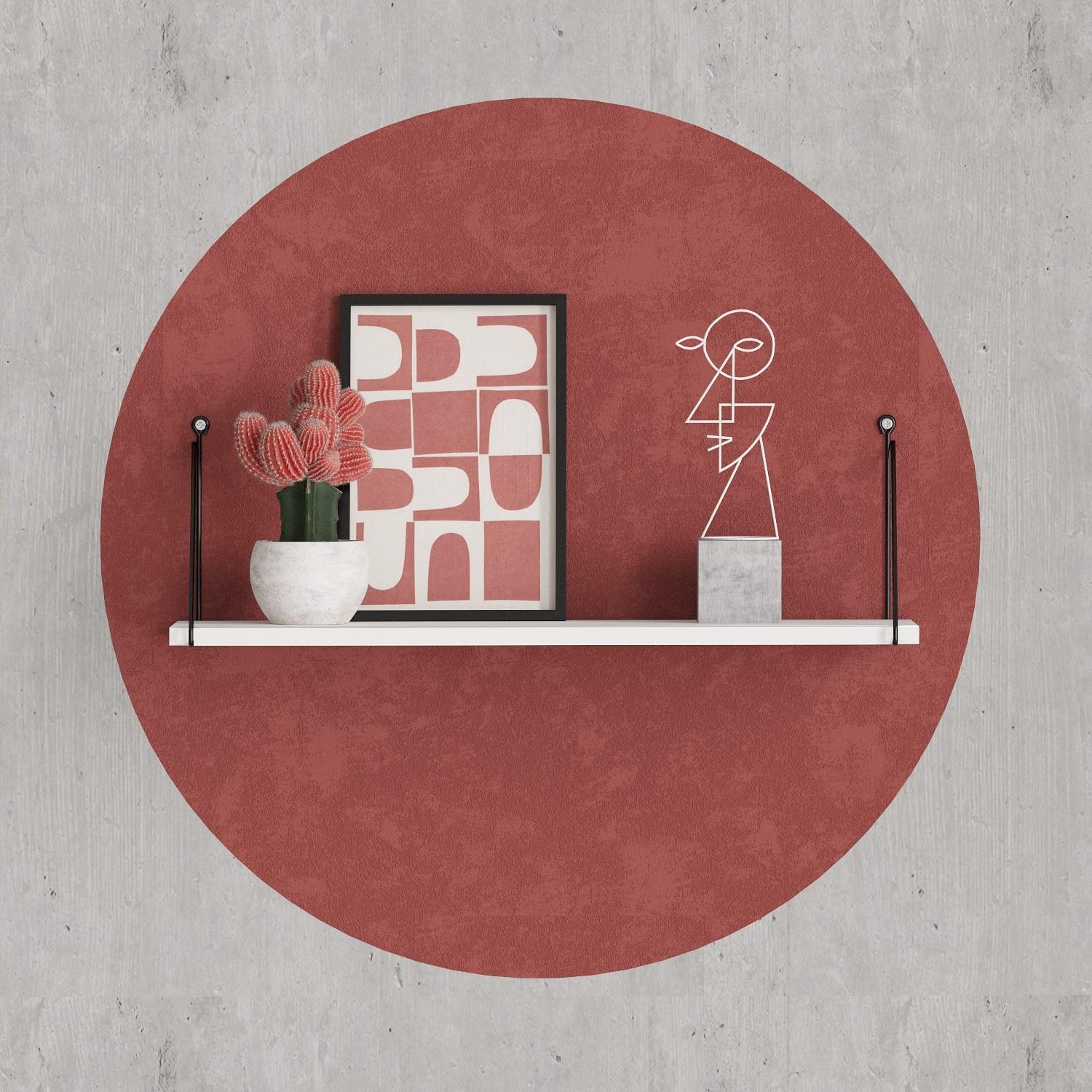 Hanah home Zidna polica Bela