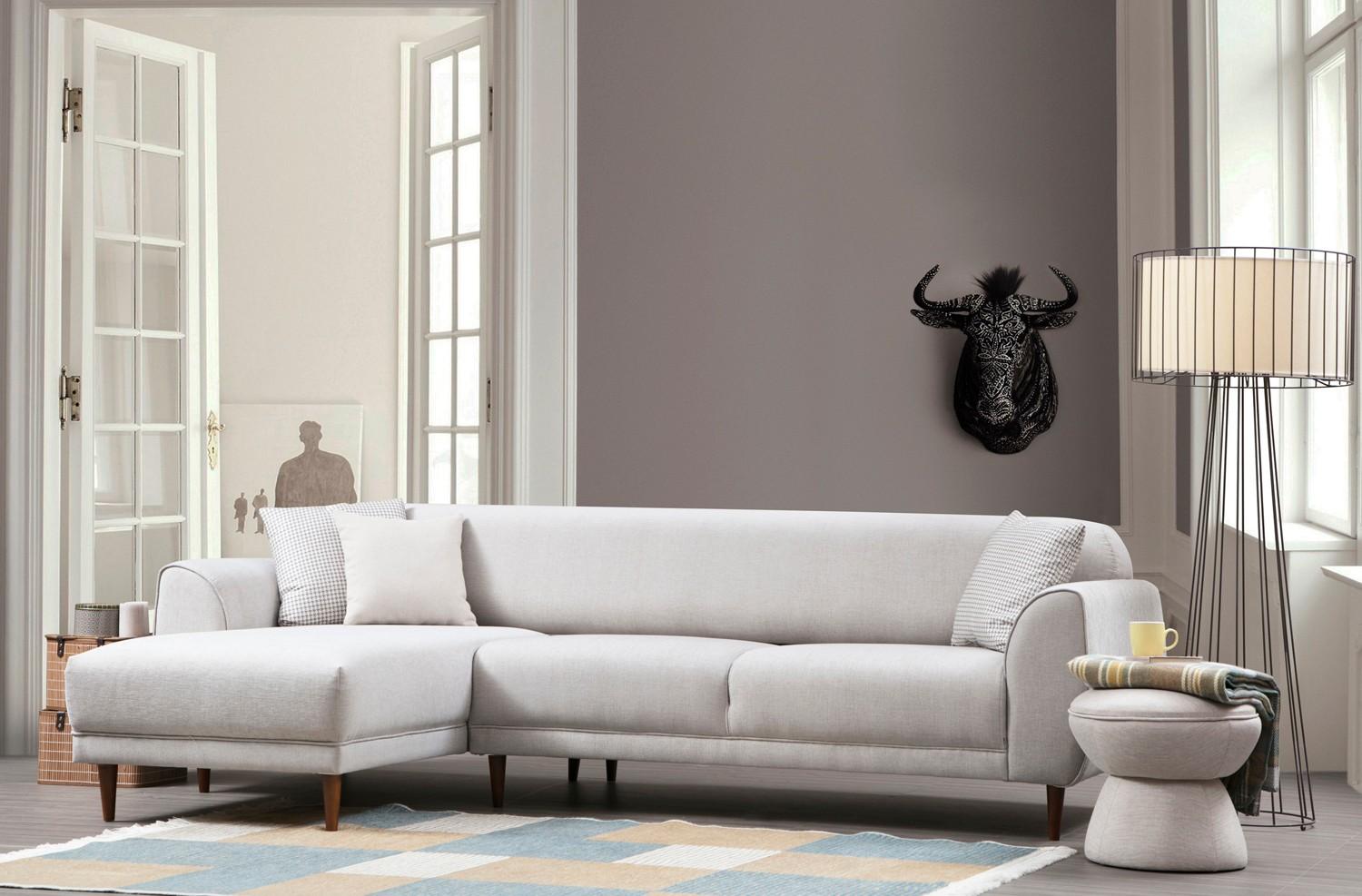 Atelier del Sofa Ugaona garnitura 96x85x287cm Bež