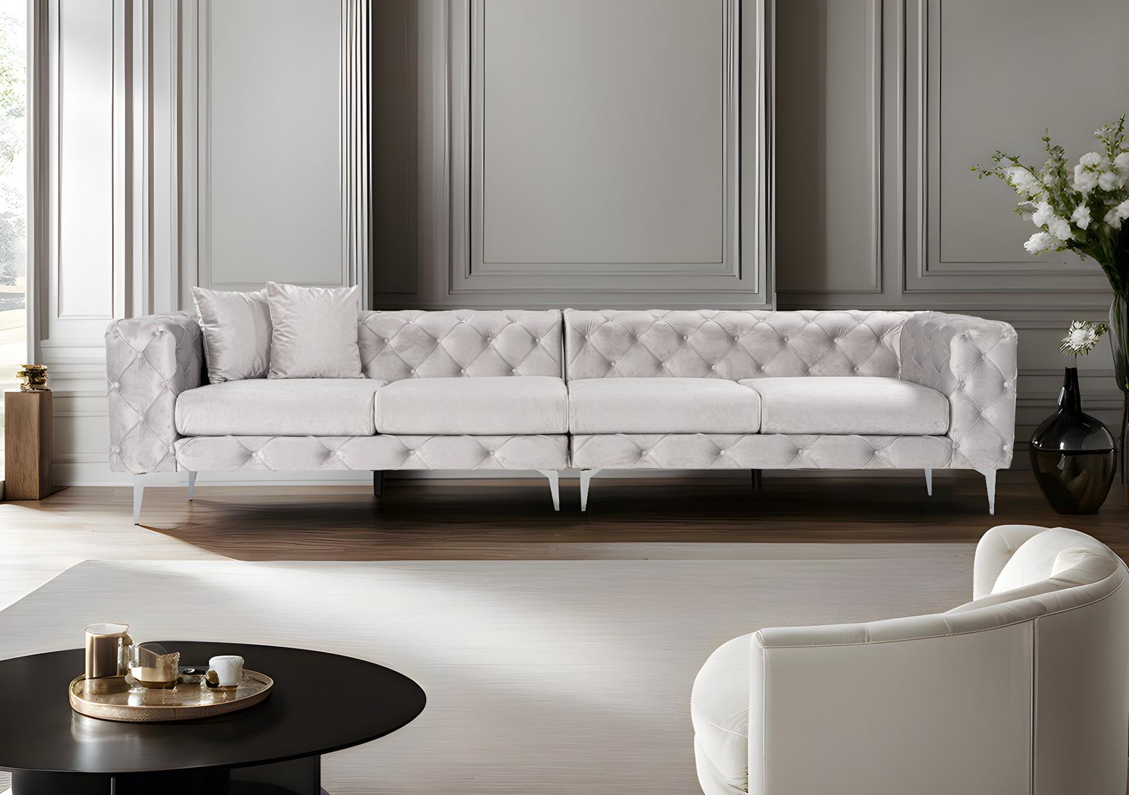 Atelier del Sofa Trosed Como 90x72x344cm Svetlosivi