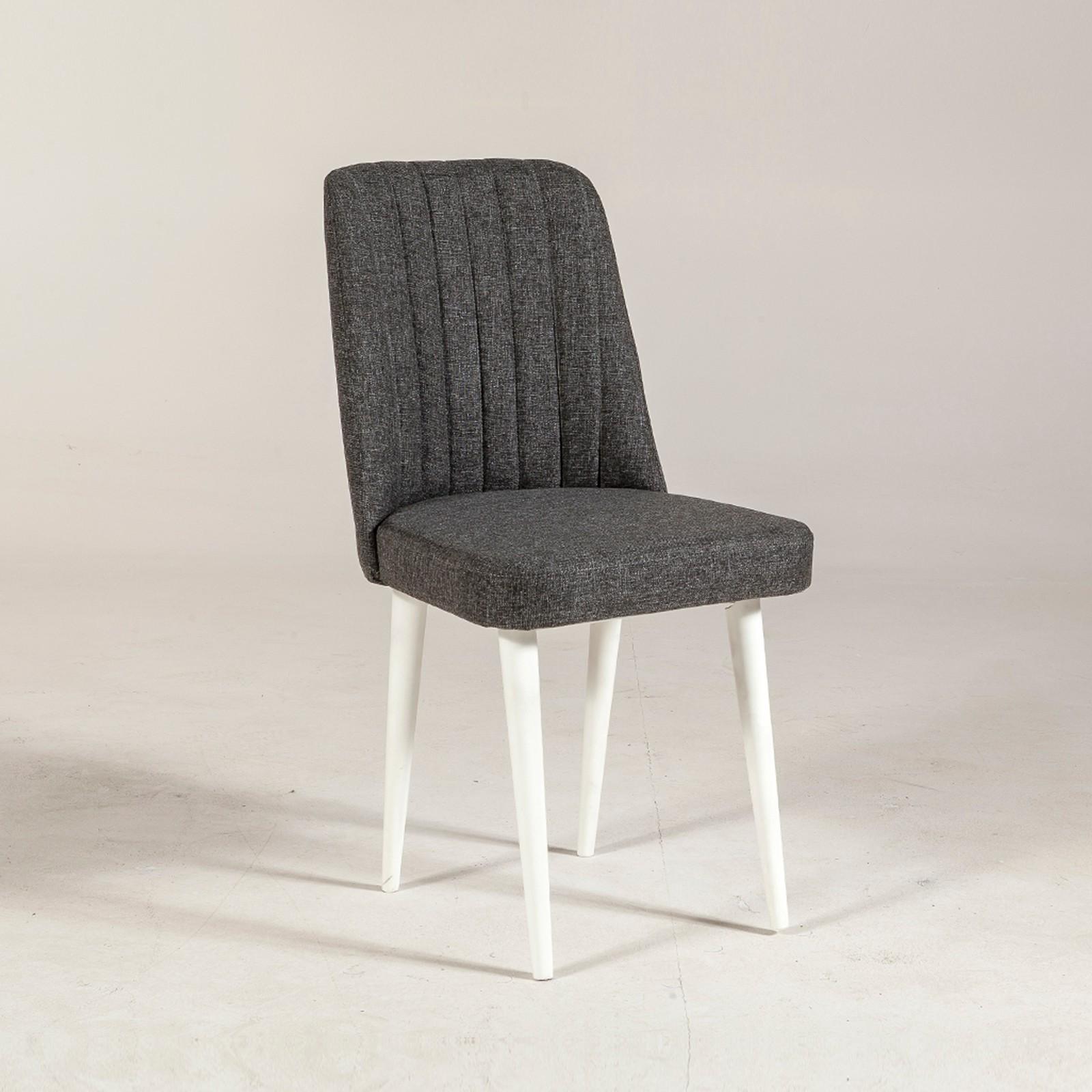 Hanah Home Trpezarijska stolica Vina Sandalye 47x89x46cm Belo-Antracit