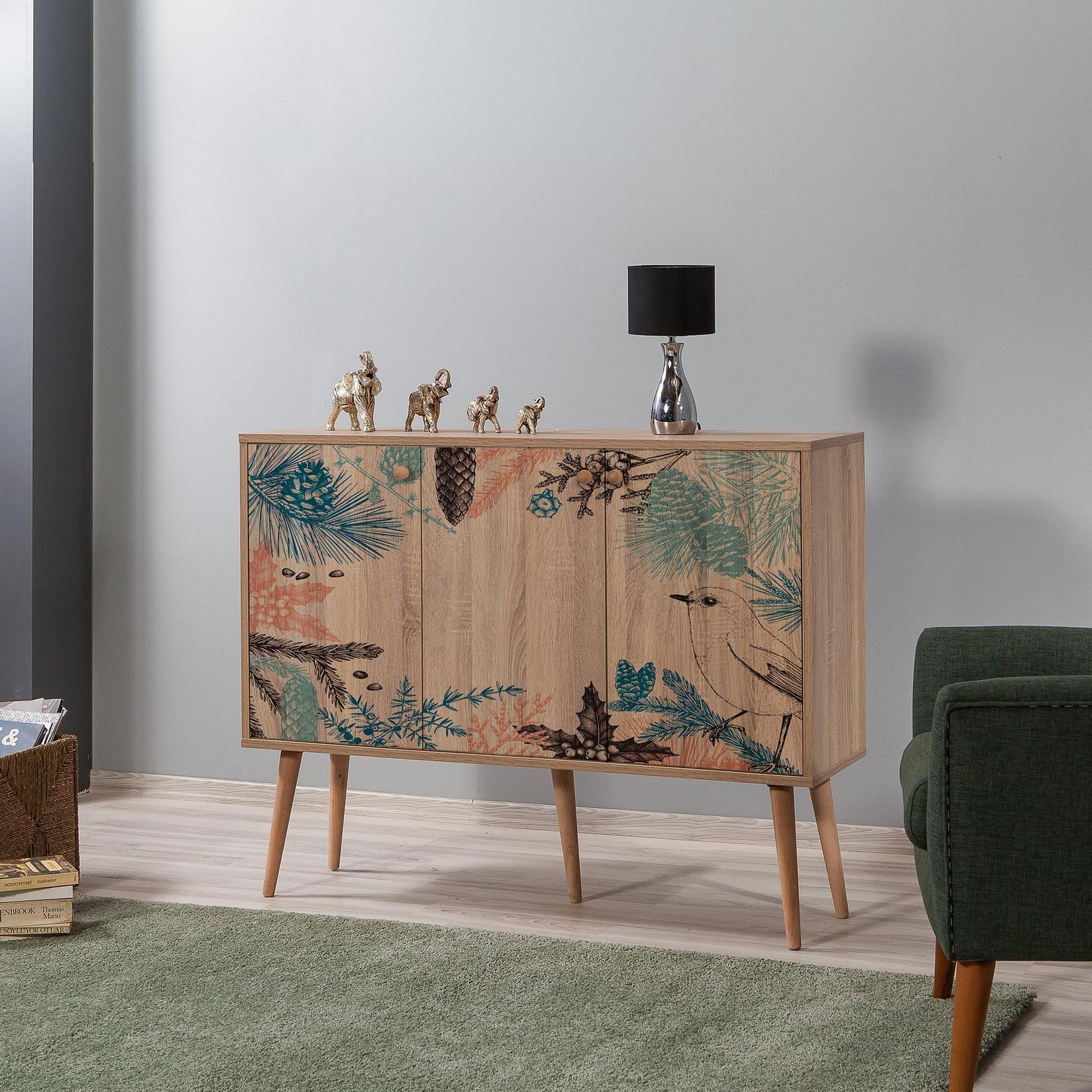 Hanah Home Komoda Mega 120x90x36cm Hrast