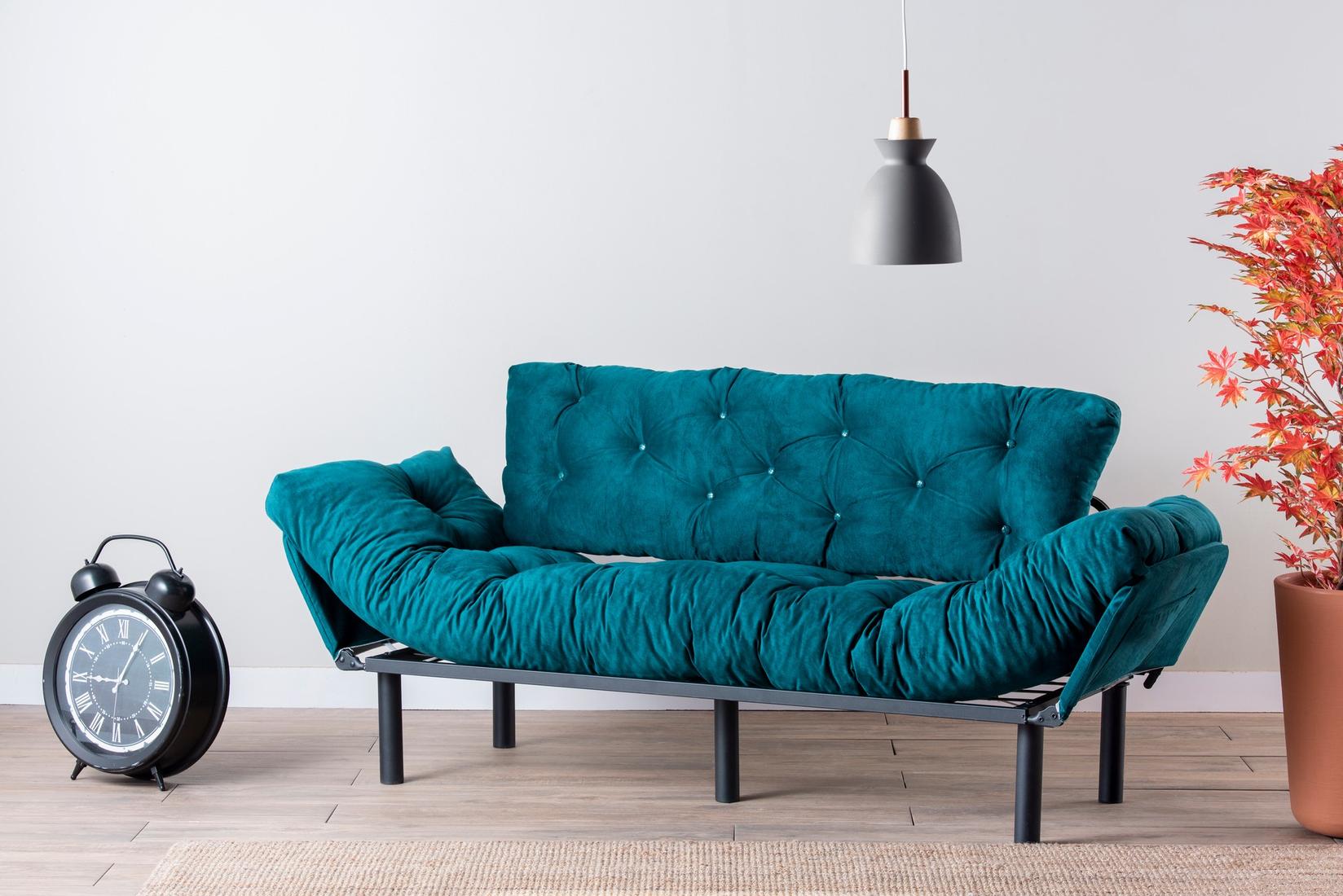 Atelier del Sofa Trosed na razvlačenje Nitta 185x85x70cm Petrolej