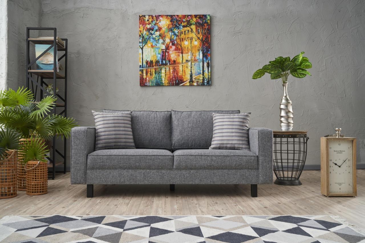 Atelier del Sofa Dvosed Kale Linen 180x83x91cm Sivi