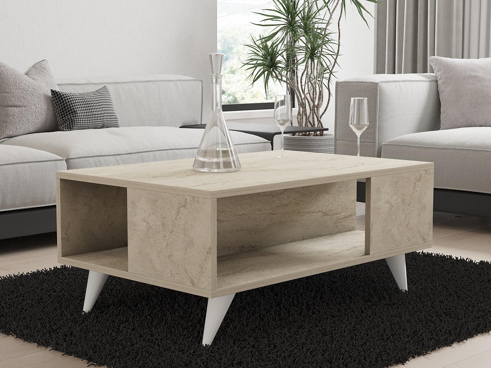 Hanah Home Klub sto Yuka 90x39,5x60​cm Bež