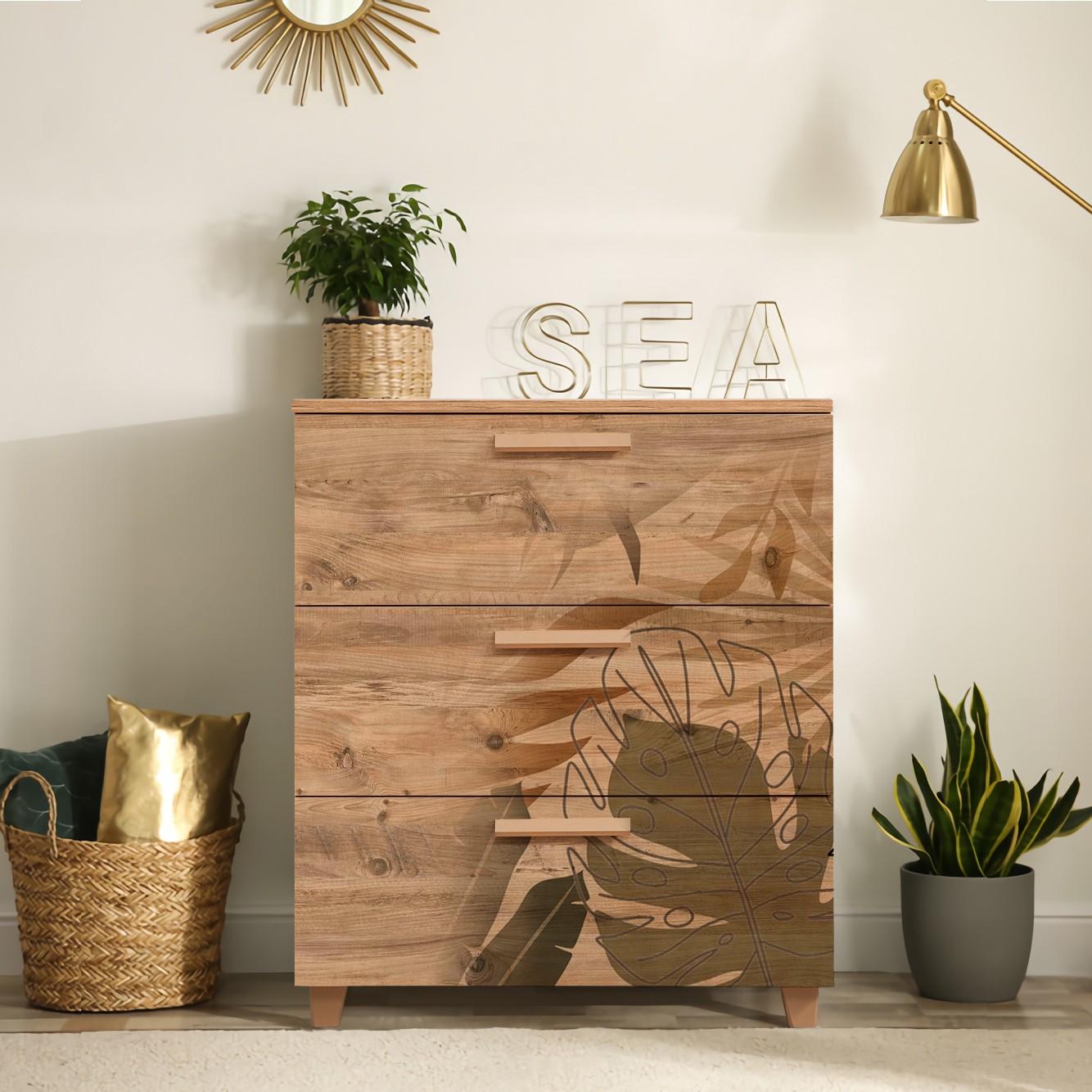 Hanah Home Komoda Leva Gravis Forest 80x95x43cm Bež