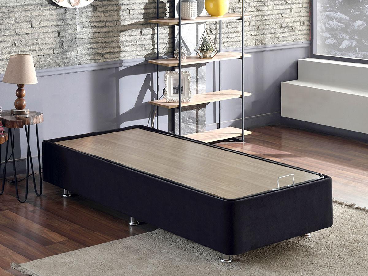 Hanah home Krevet Ela 120x38x200cm Crni