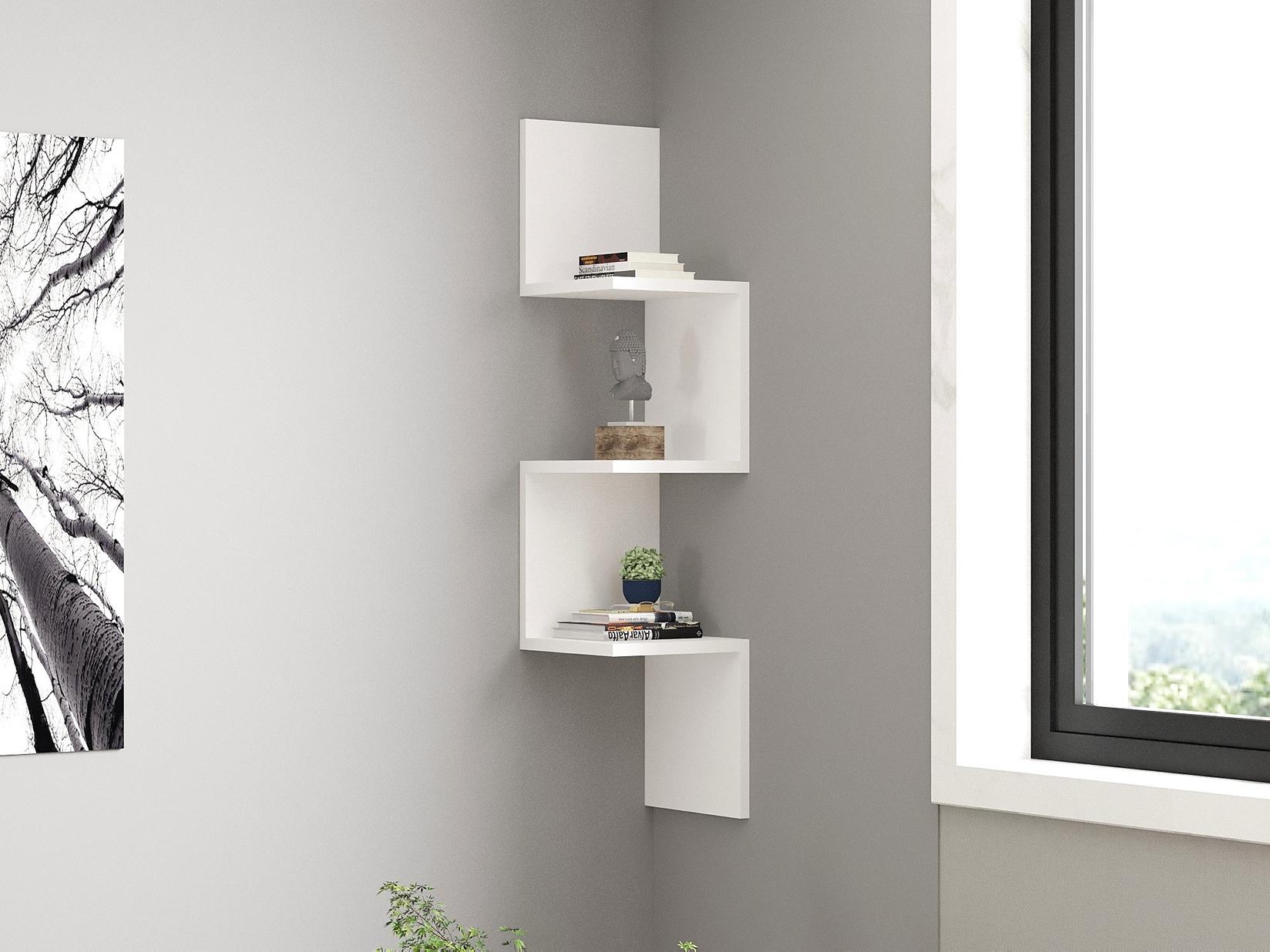 Hanah home Zidna polica Bela