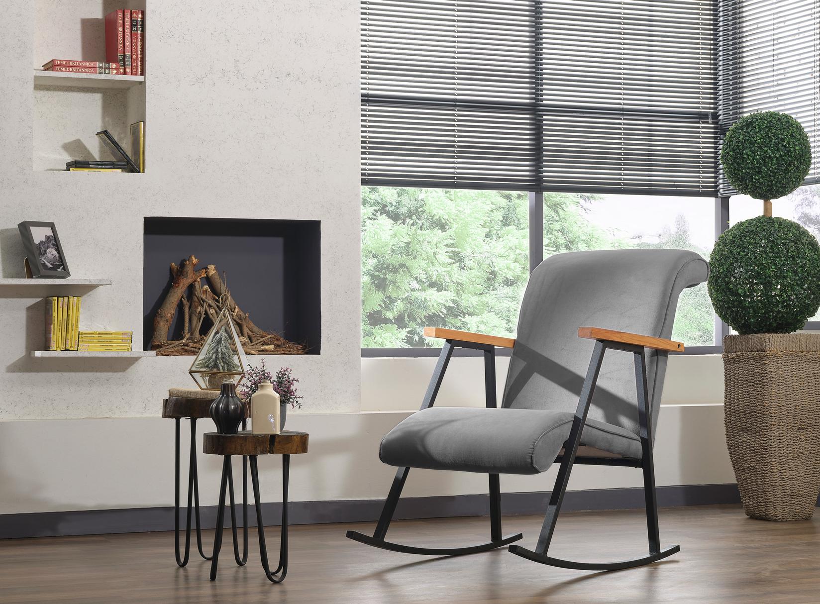 Atelier del Sofa Fotelja za ljuljanje Yoka Siva