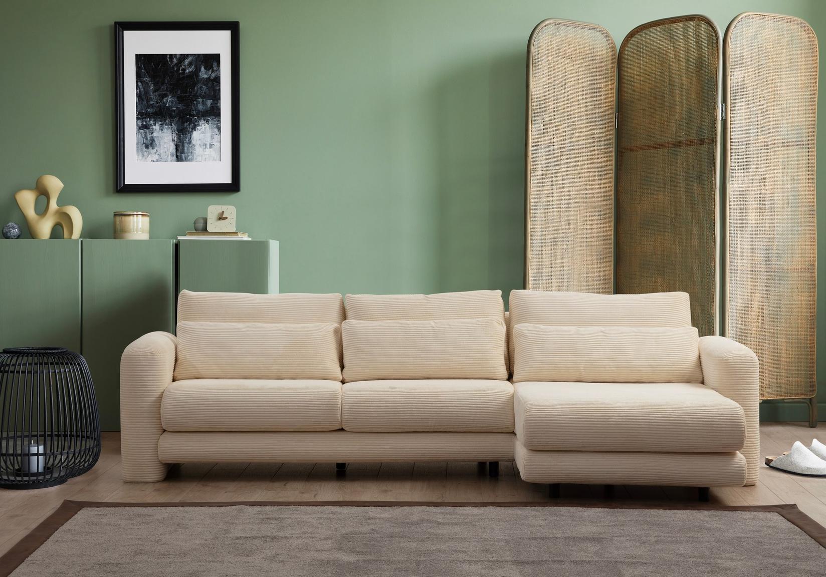 Atelier del Sofa Ugaona garnitura Lily 97x73x290cm Bež