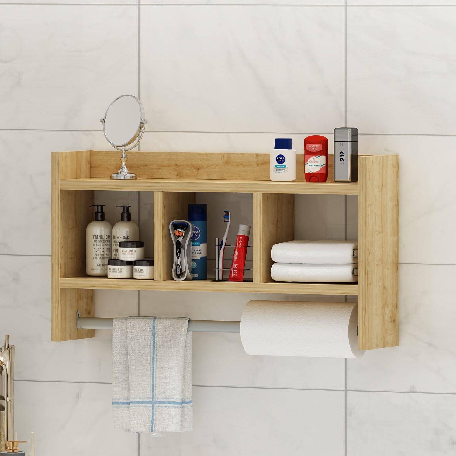 Hanah home Zidna polica Hrast