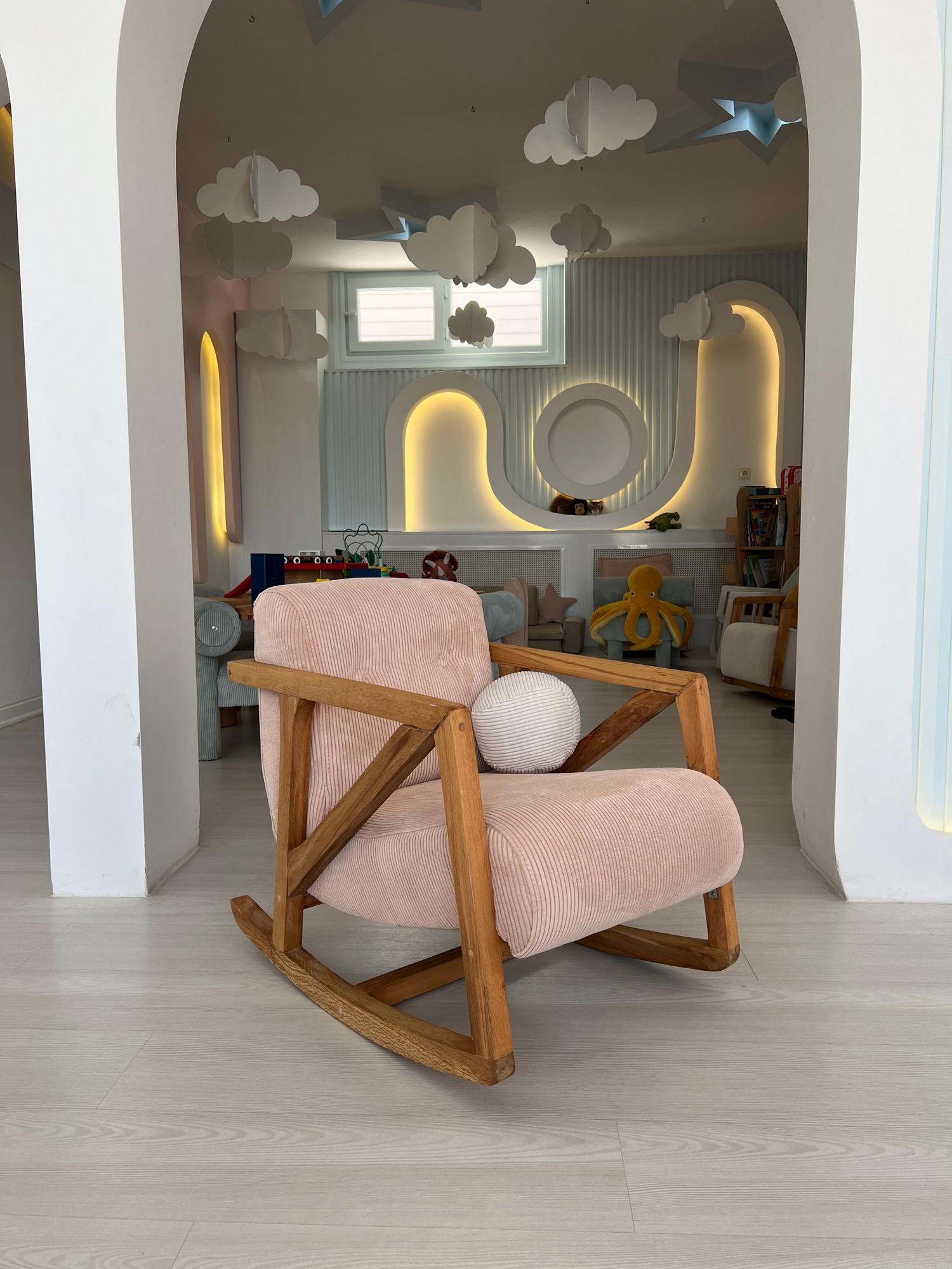 Atelier del Sofa Fotelja NiniMini 75x62x52cm Roze