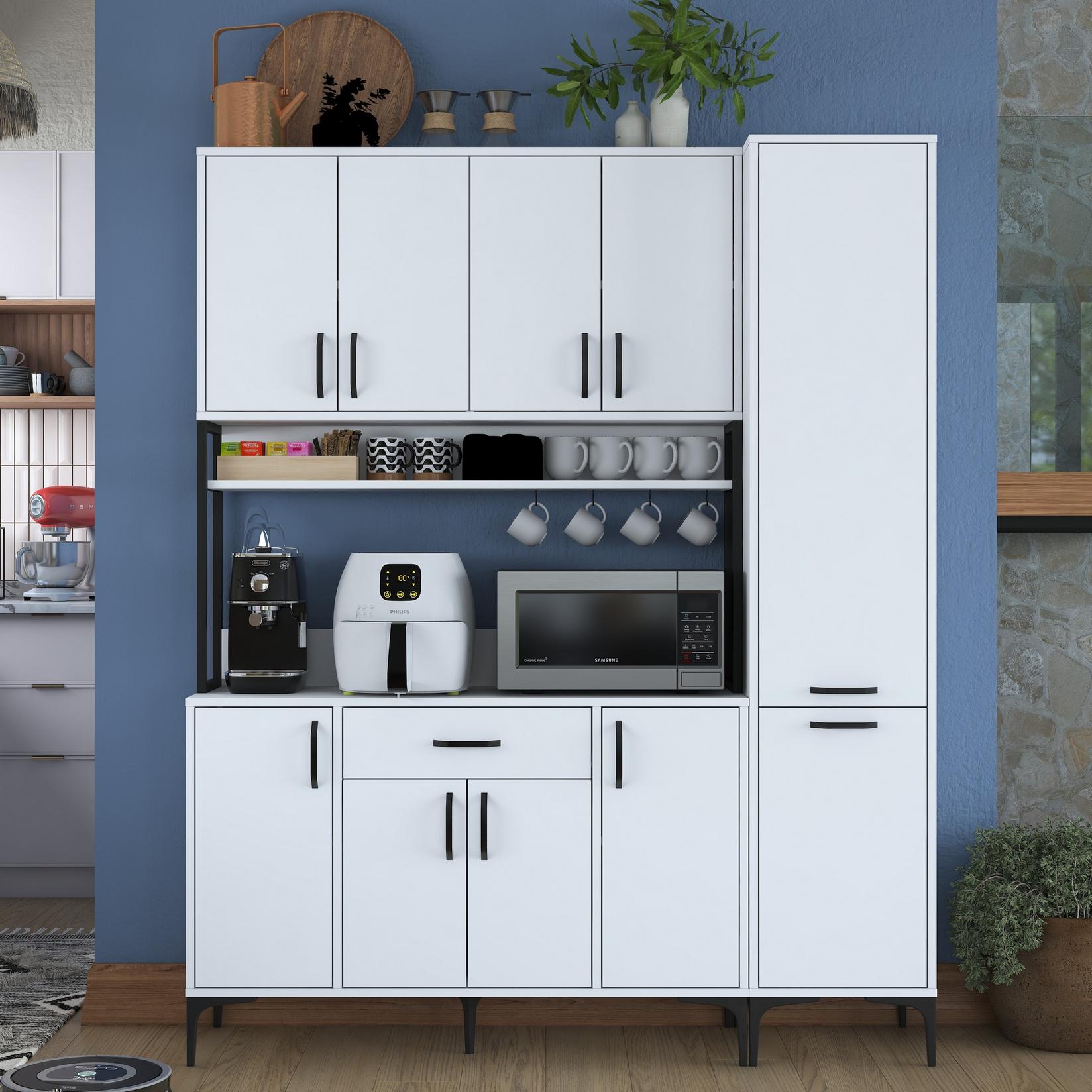 Hanah Home Komoda 160x198,6x40cm Bela