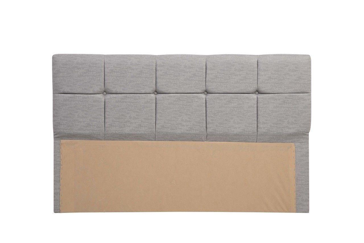 Hanah Home Uzglavlje za krevet, 97x140x7 Sivo