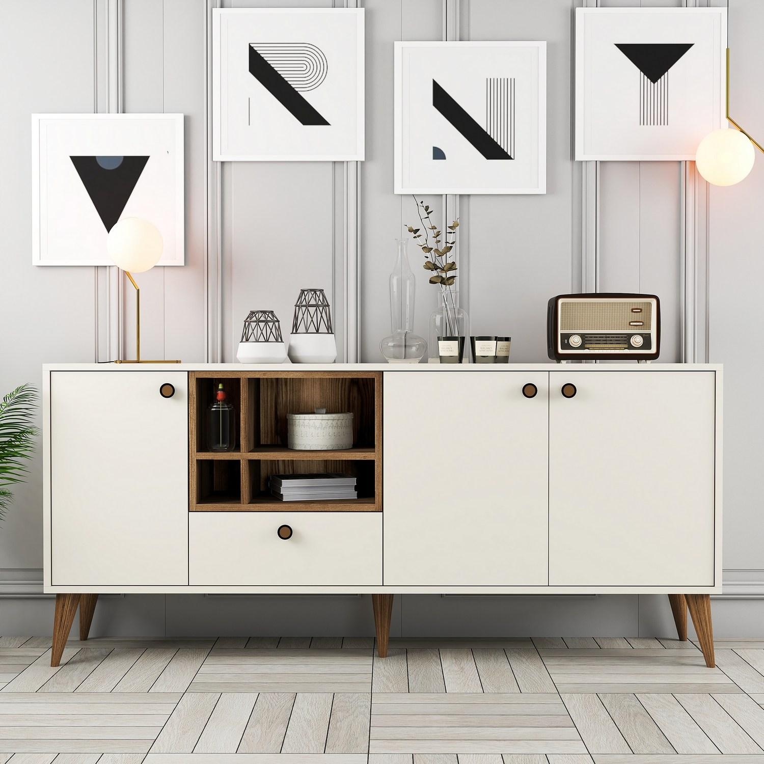 Hanah Home Komoda Napoli 180x81x35cm Krem