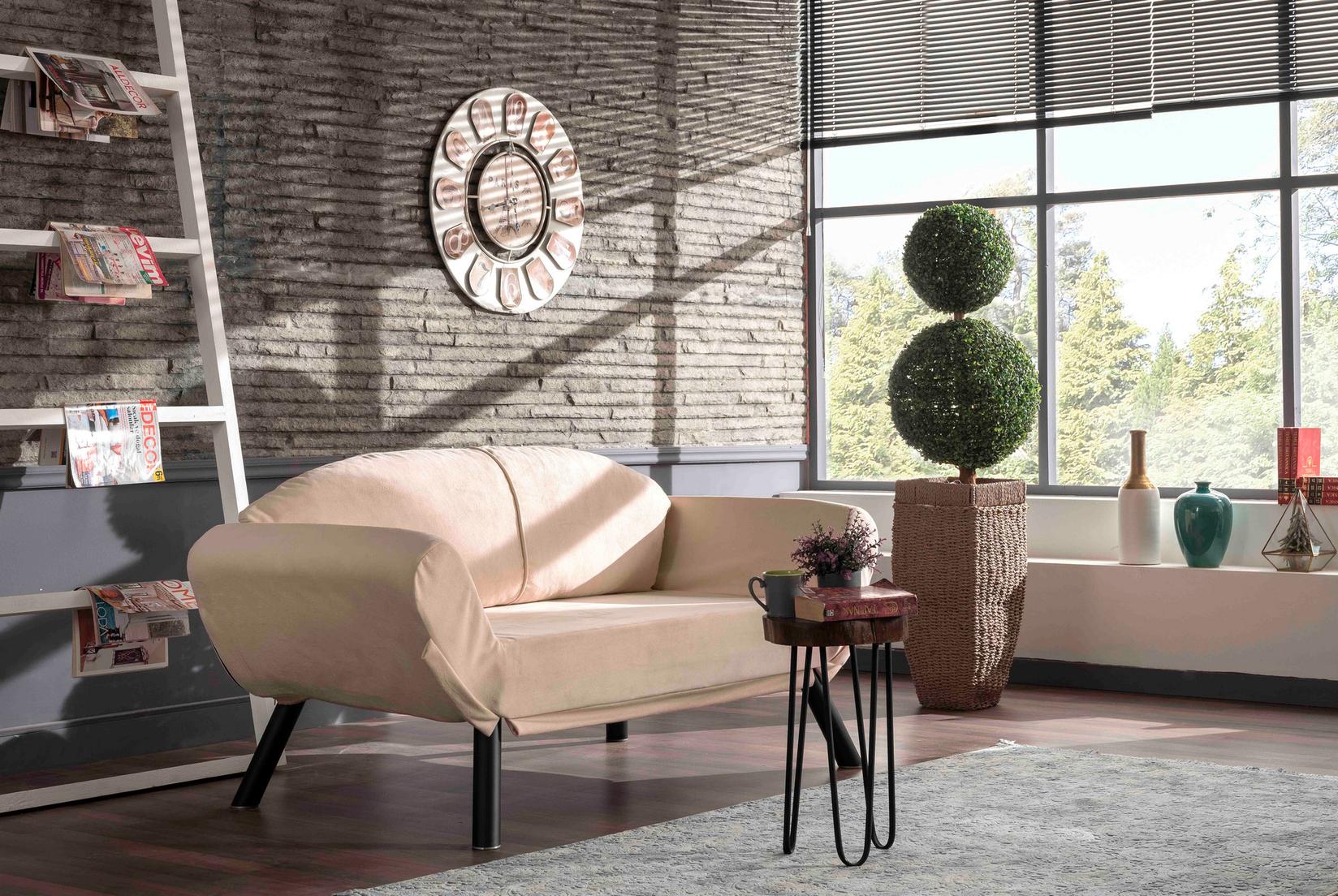 Atelier del Sofa Dvosed na razvlačenje Genzo 177x87x75cm Krem
