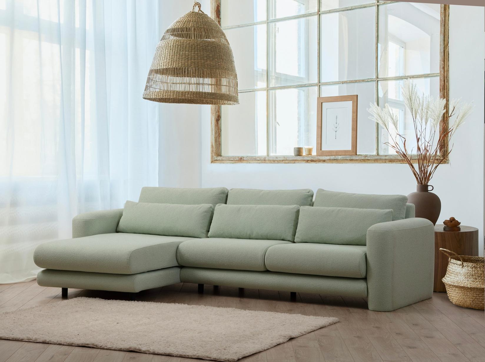 Atelier del Sofa Ugaona garnitura Lily 97x73x290cm Zelena