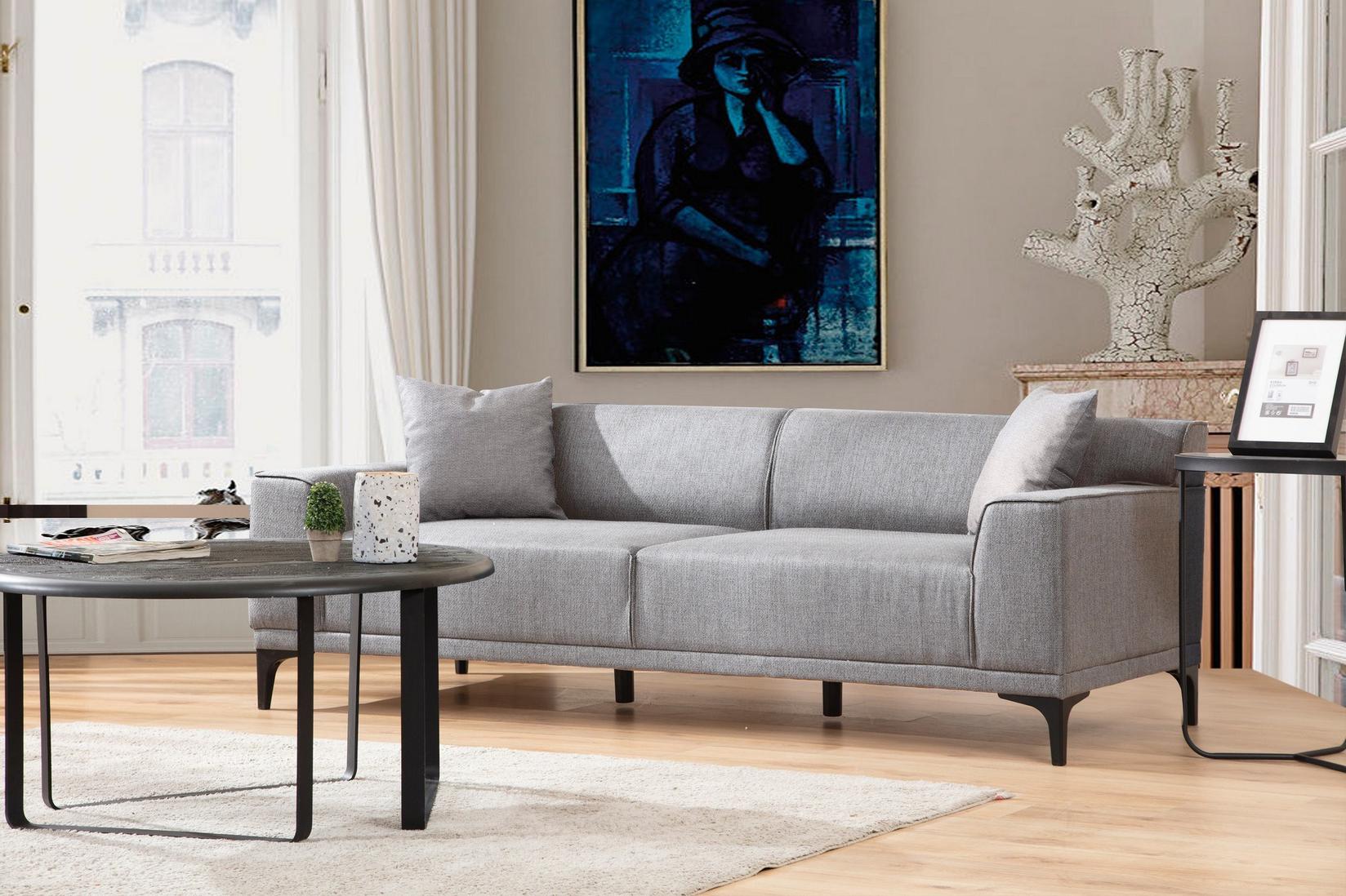Atelier del Sofa Trosed Petra 3 212x86x69cm Svetlosivi