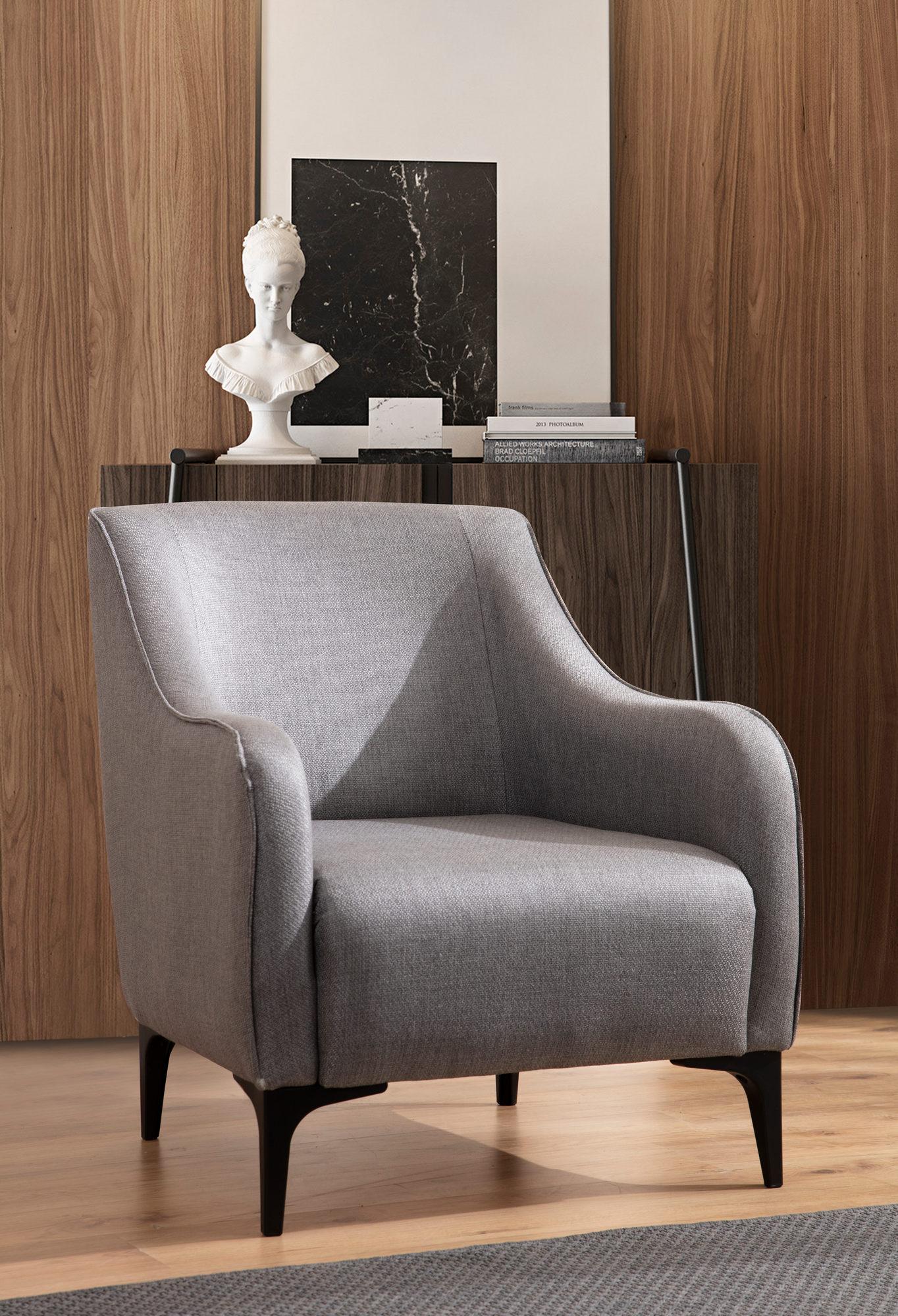 Atelier del Sofa Fotelja Belissimo 94x87x77cm Siva